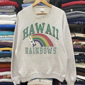 Vintage Hawaii UH Rainbows NCAA Sweatshirt, Retro University of Hawaii Shirt Tee
